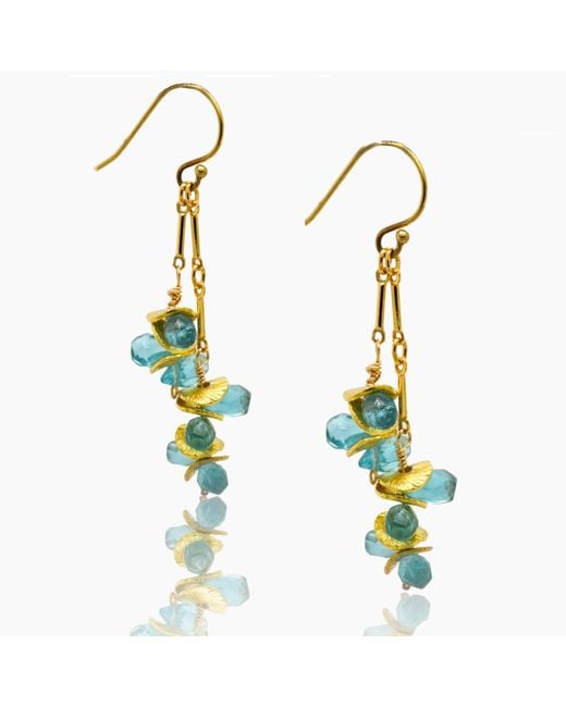 Lori Kaplan Design Blue Aqua Apatite Earrings