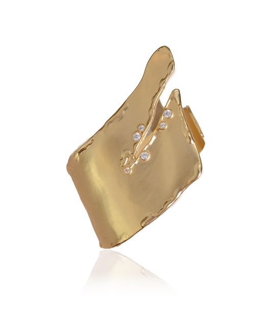 Rare Matters Jewelry Metallic Organic Cuff Bracelet