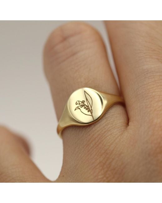 VicStoneNYC Fine Jewelry Metallic Lily Of The Valley Flower Ring