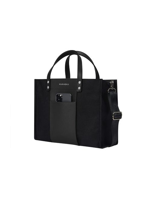 MARHEN.J Black Canvas Tote Bag
