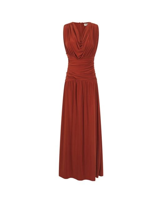 Celestine & Mae Red Daphne Maxi Dress