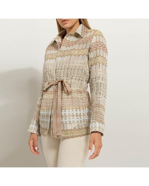 GeeGee Collection Gray Heidi Silk Jacket