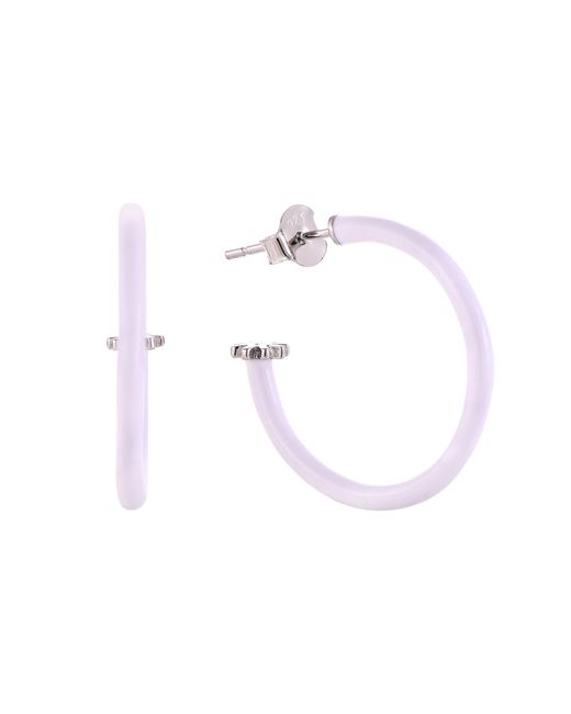 Pinnole White Earrings