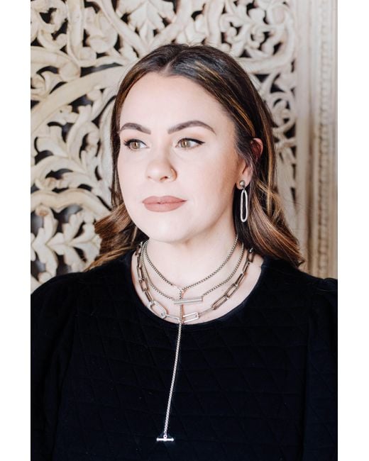Loni Paul Jewelry Metallic Bar Necklace