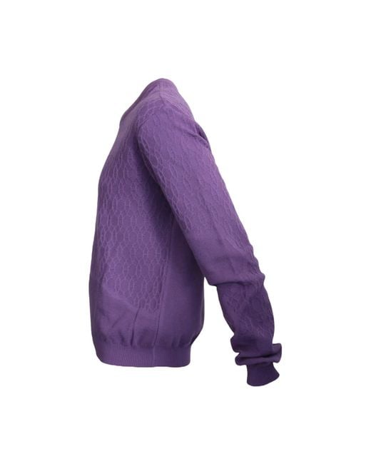 Maria Aristidou Purple Engraving Sweater for men