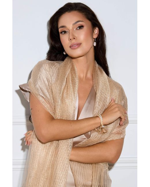 Saachi Pink Sheer Social Wrap Scarf