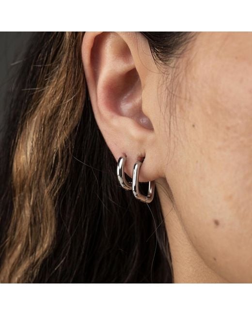 Divine Aria Metallic Bryn Huggie Classic Hoops
