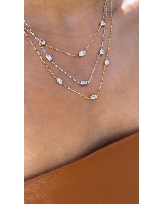 SHYMI Metallic Multi Fancy Shape Necklace