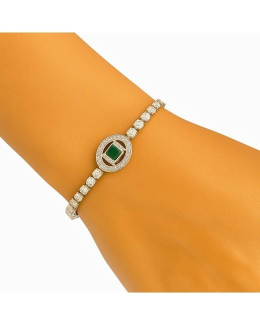 Maison De Gala Green Emerald Glow Bracelet