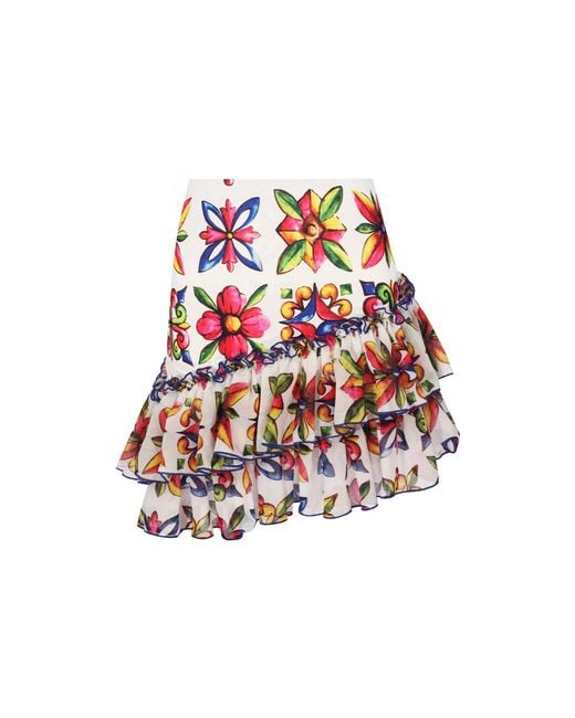 Nur Karaata Red Sicilia Tigra Skirt
