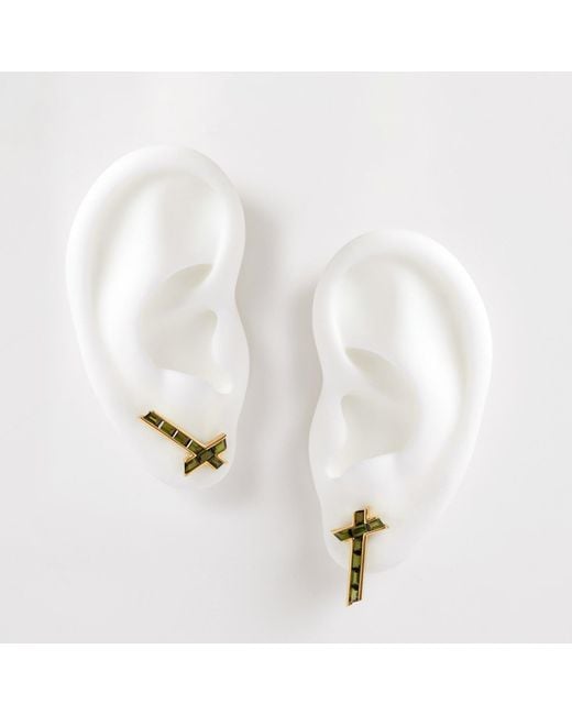 Kasun Metallic Lucky Star Earrings