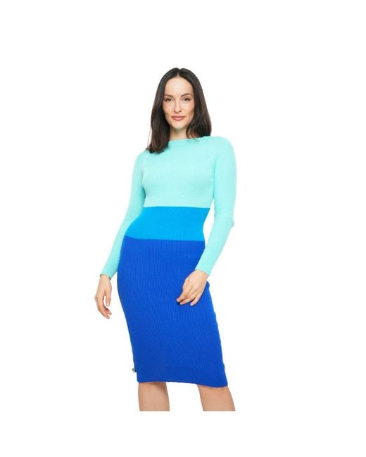 Suel knitwear Blue Pear-Shaped Dress Royal