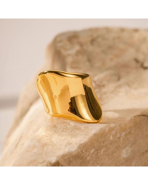 Mickey's Girl Metallic Nia Irregular Waterproof Ring for men