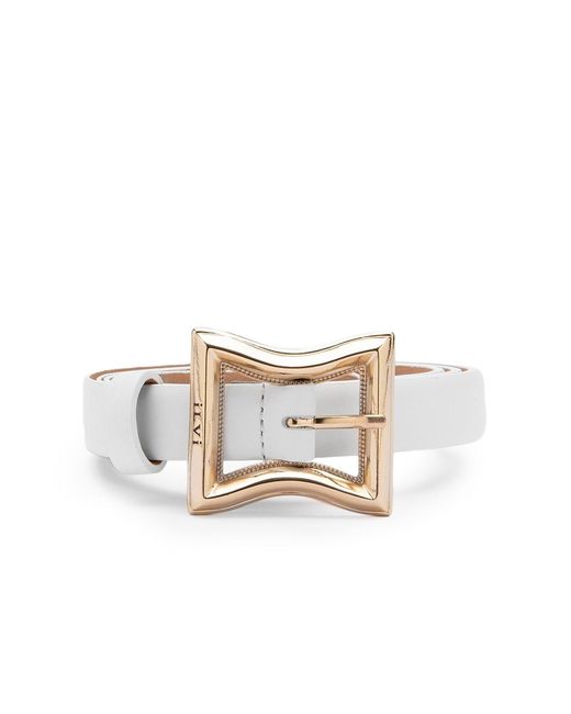 Ilvi White Fidelya Leather Belt