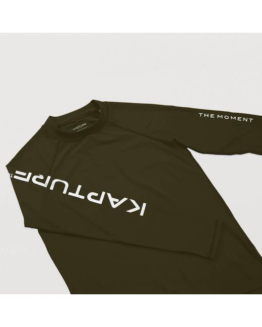 Kapture Green Dayglow Comfyfit Recycled Rashguard for men