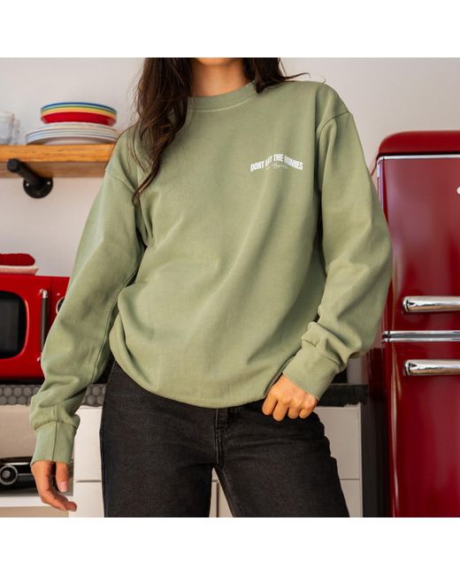 Dont Eat the Homies Green Arch Crewneck for men