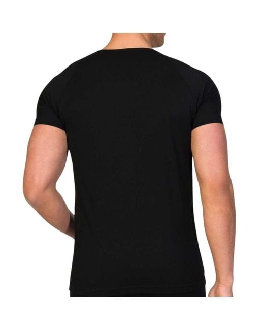 Zd - Zero Defects Black Ranglan V-Neck T-Shirt for men