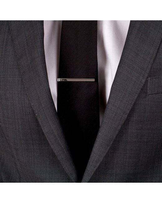 Edge Only White Tie Bar Sterling for men