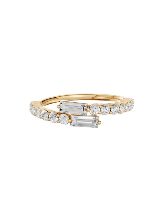 Aya Fine Jewelry White Baguette & Round Lab Grown Diamond Ring