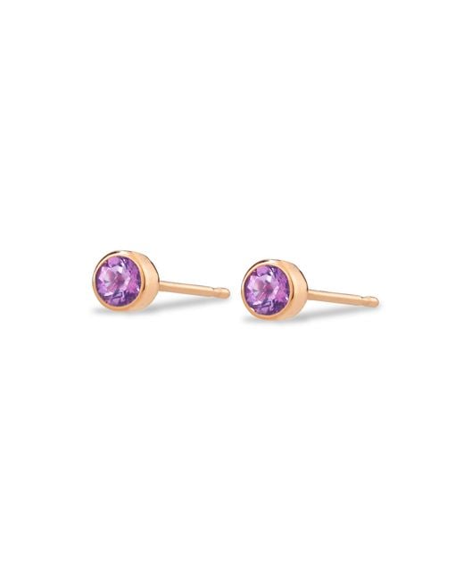Maya Brenner Pink Birthstone Stud