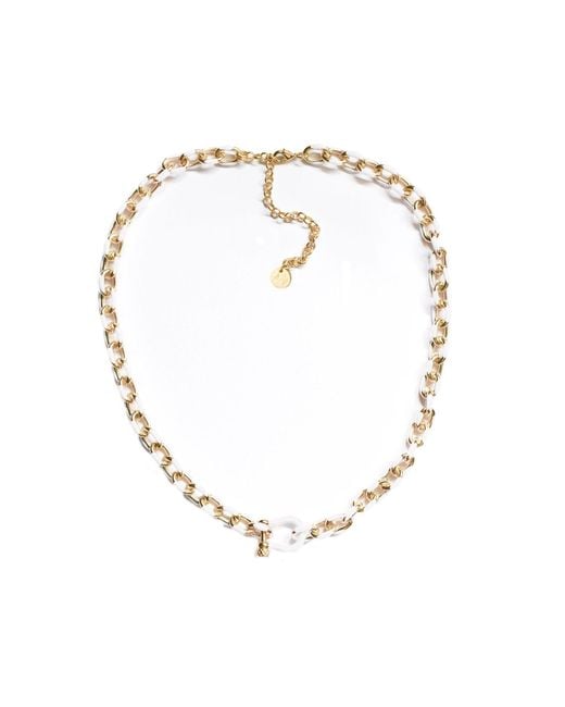 Adriana Pappas Designs Metallic Carabiner Chain Necklace