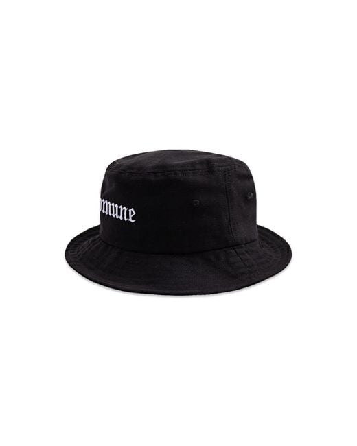 Comune Black Cali Bucket Hat for men