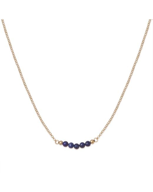Grosse Blue Lapis Lazuli Gemstone Necklace, Series Gem Mix