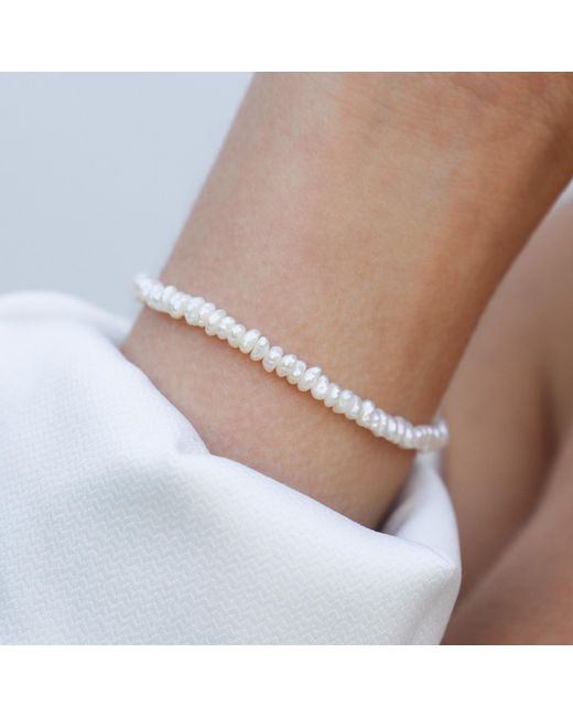 Kiri & Belle Metallic Lia Mini Freshwater Pearl Filled Bracelet