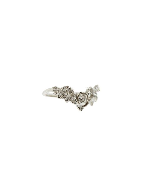Lee Renee White Rose Ring –
