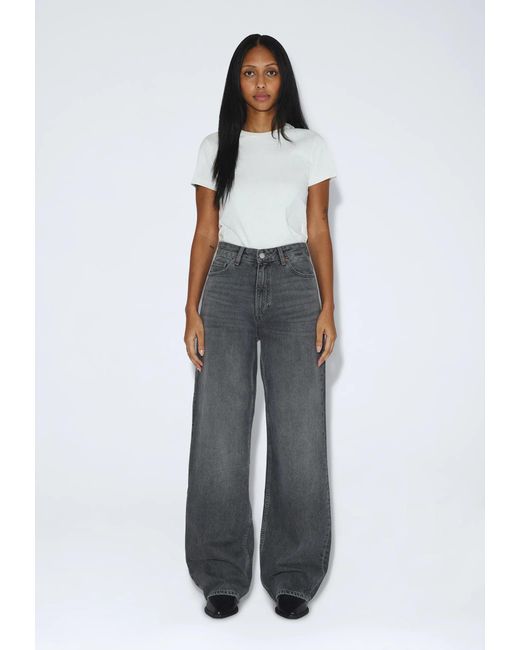 Dr. Denim Gray Donna High Relaxed
