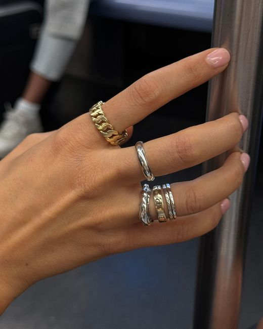 Öugie Metallic The Chain Reaction Ring
