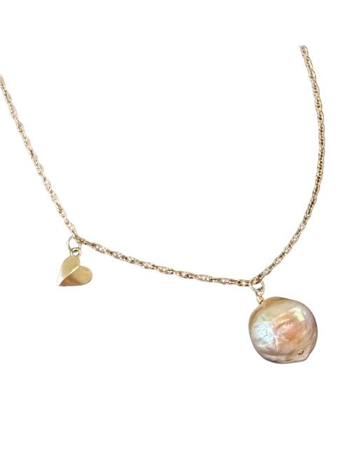 Herself Collections Metallic 14K Claudia Pearl Necklace