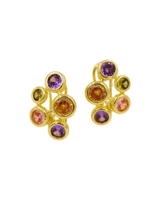 1610Istanbul Metallic Istanbulite Mosaic Earrings