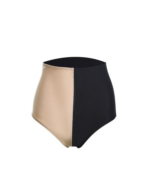 Paola Amador Blue Neutrals High Waist Stylist Bikini Bottom