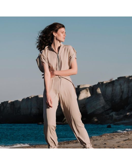 Mirimalist Natural Sand Jumpsuit Ecru