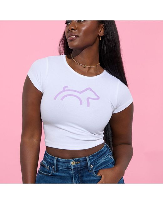 Cloud Haven White Rib Logo Tee