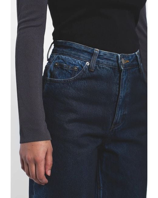 Dr. Denim Blue Donna High Relaxed