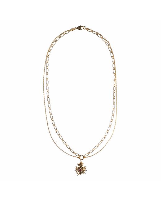 IN CAUDA VENENUM Metallic Devotion Necklace