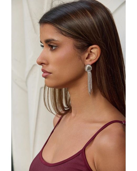 Adriana Pappas Designs Metallic Scallop Shell Drops
