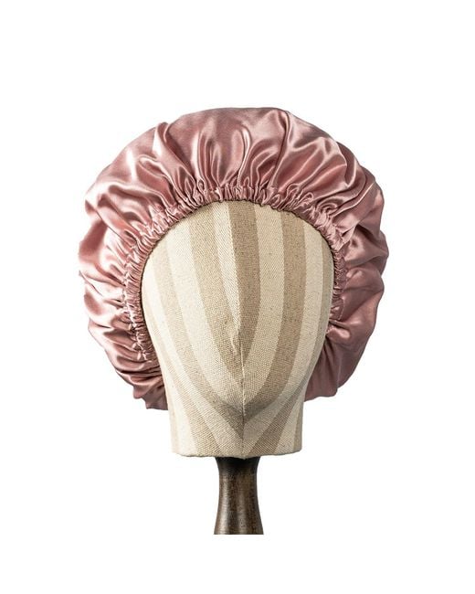 Soft Strokes Silk Natural Pure Mulberry Silk Dusty Rose Hair Bonnet