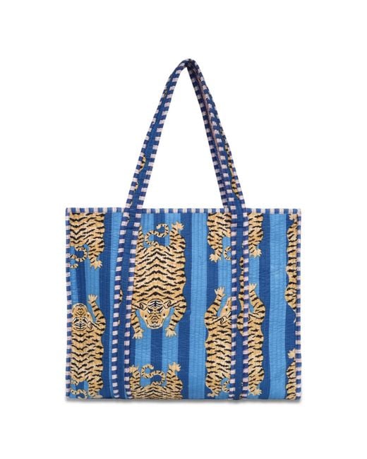Conscious Yoga Collective Blue The Ultimate Tibetan Tiger Tote