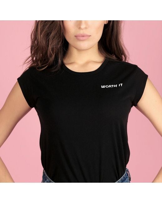 Misha Vaidya Black Worth It Tee