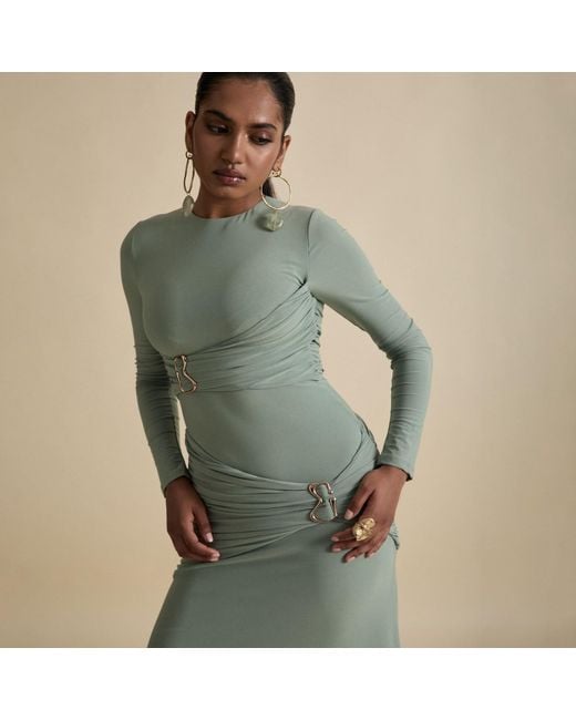 Celestine & Mae Green Jade Maxi Dress