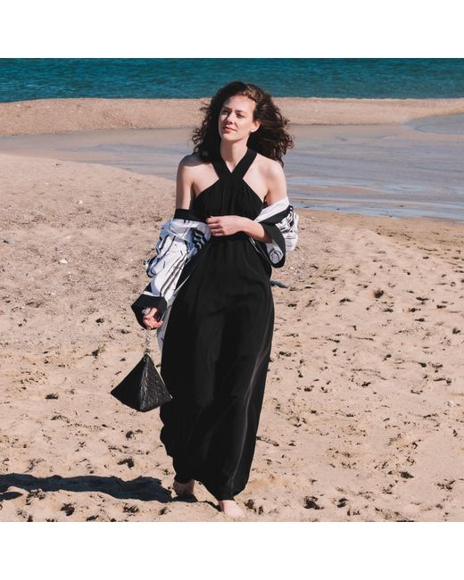 Mirimalist Blue Triangle Puff Bag