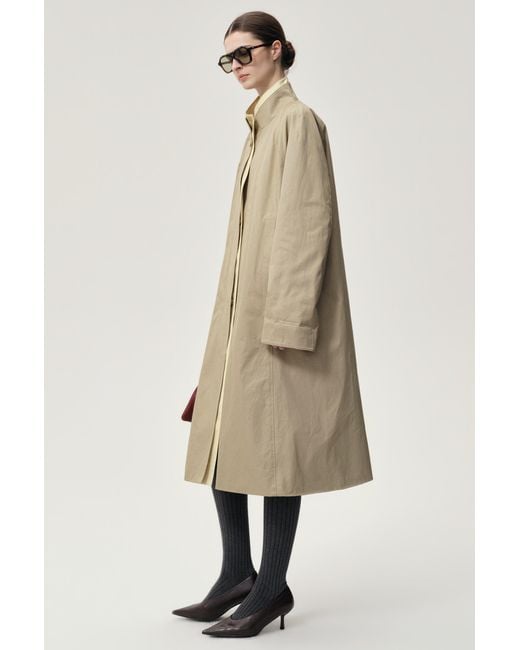FRONT ROW SHOP Natural Neutrals Amelie Trench Coat