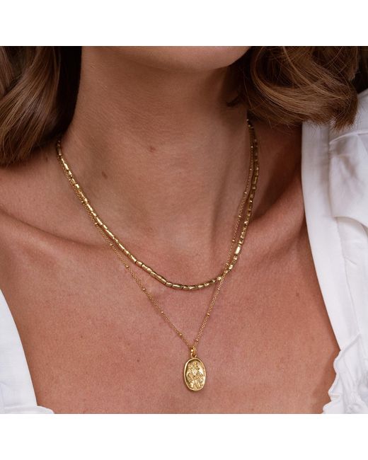 Dower & Hall Metallic St. Christopher Pendant