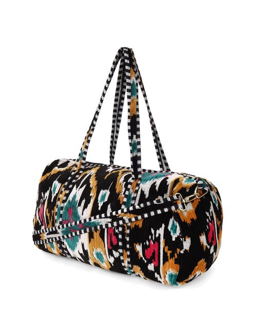 Conscious Yoga Collective Green The Ikat Velvet Weekender
