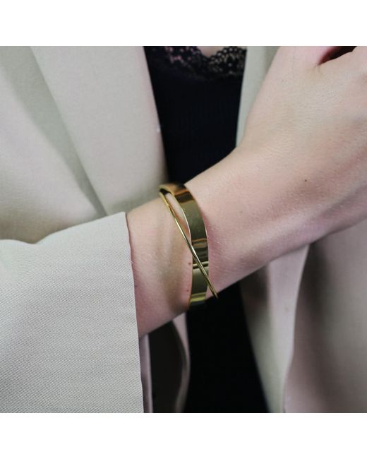 Miss Cecilia Metallic Infinity Wrap Cuff Bangle Bracelet