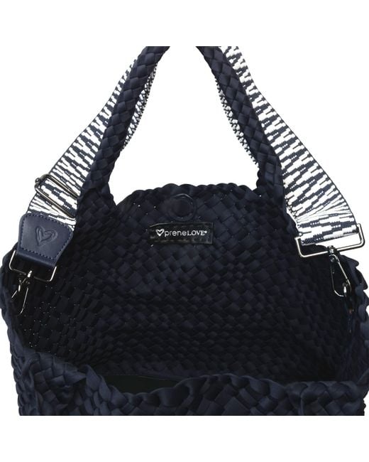 Prenelove Blue London Large Woven Totes