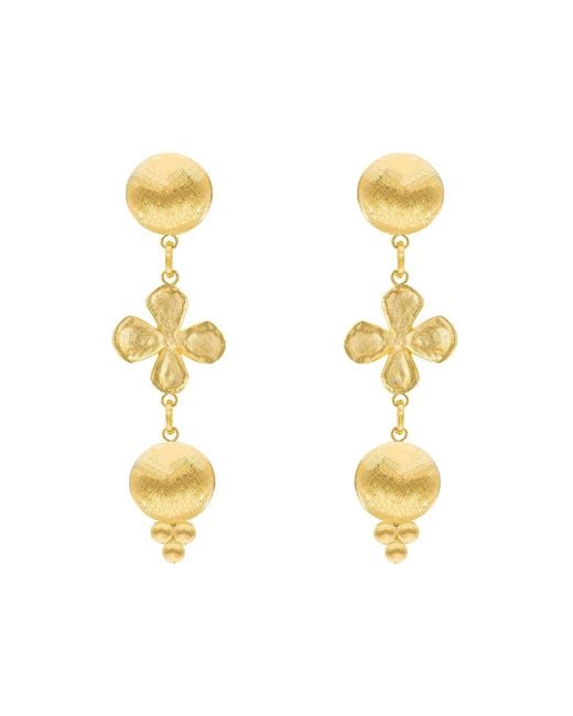 Marcia Moran Metallic Tova Drop Earrings